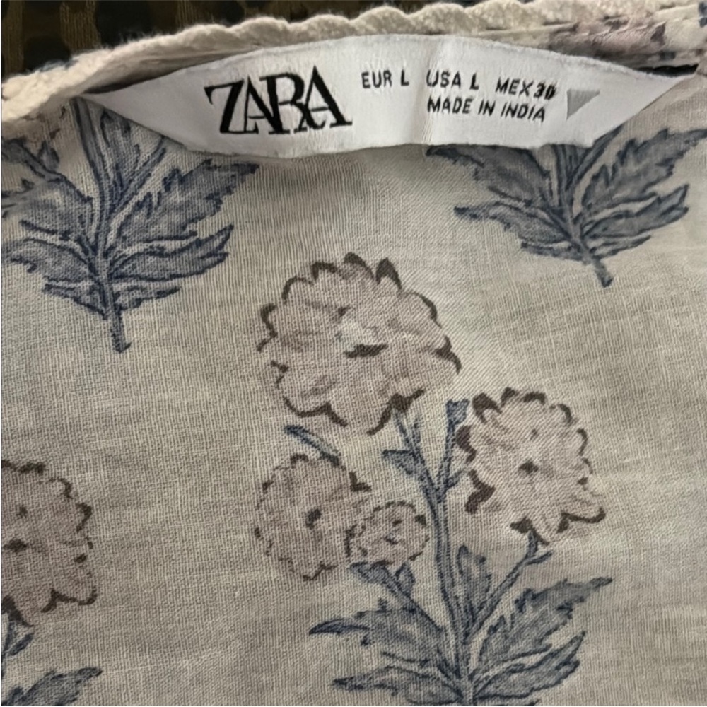 ZARA | Printed Tiered Dress - Picture 9 of 11